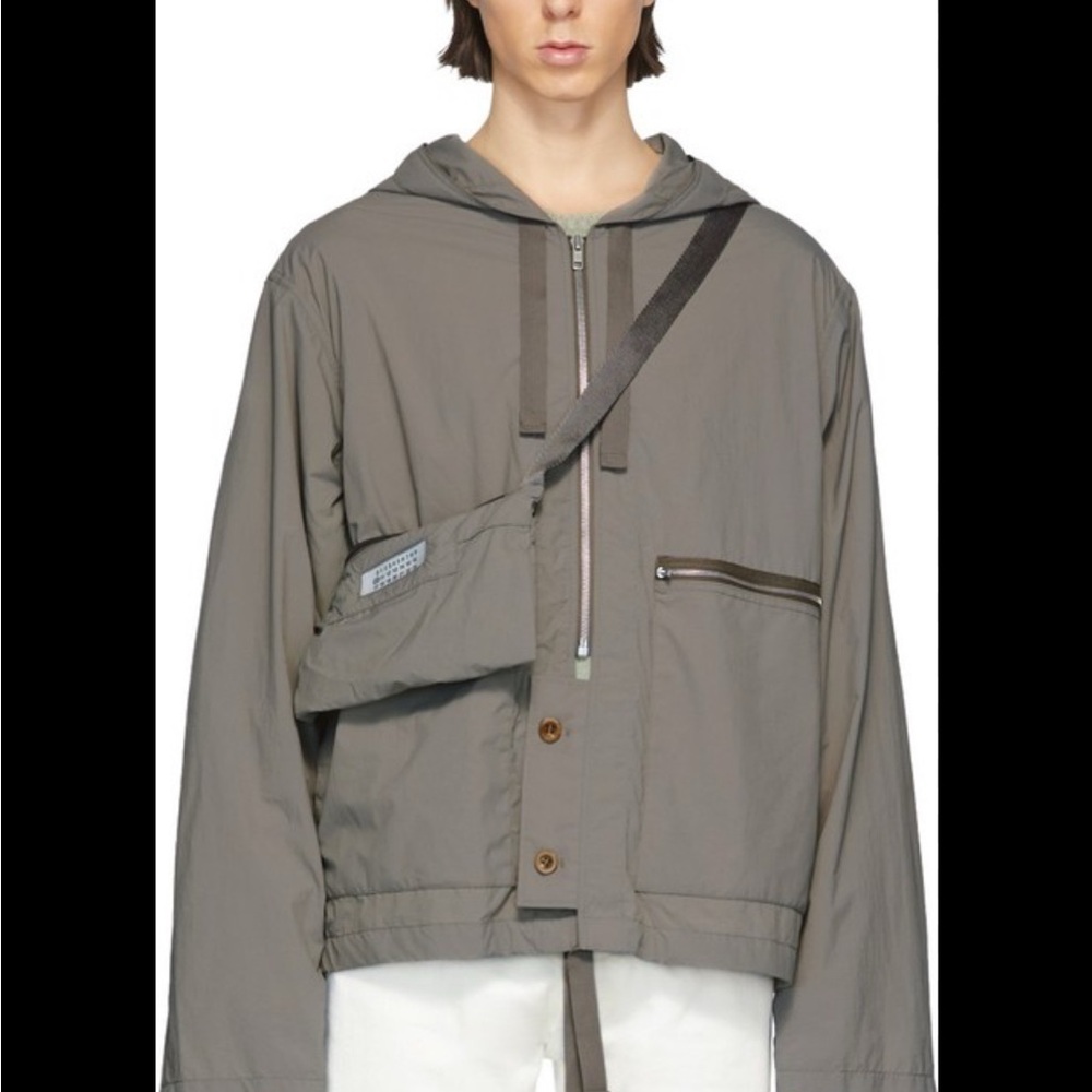 Maison Martin Margiela Taupe Hooded Jacket